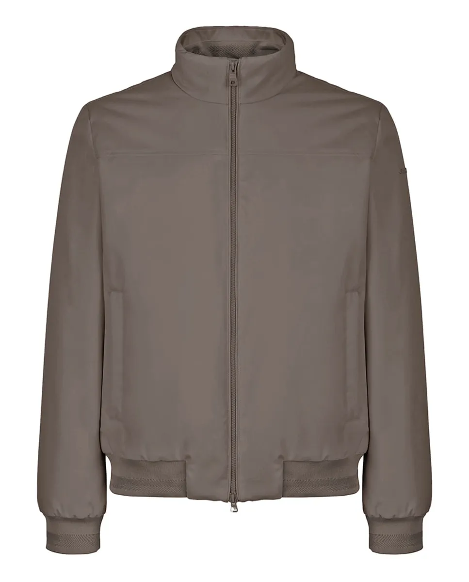 

Мужской бомбер с экологичной подкладкой Geox, светло-коричневый