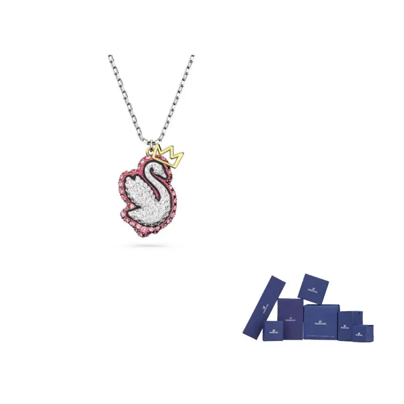 

Родированная цепочка с подвеской для женщин Swarovski