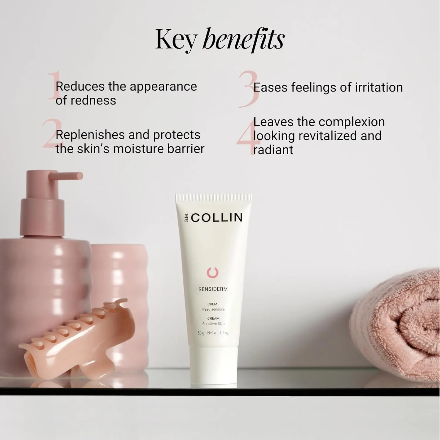 Крем для лица Gm Collin — Sensiderm | Ежедневный увлажняющий для чувствительной кожи лица | Увлажняющий — фото 3