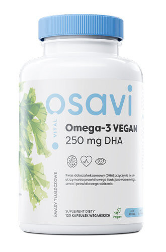 

Osavi, Омега-3 веганский 250 мг дха 120 шт.