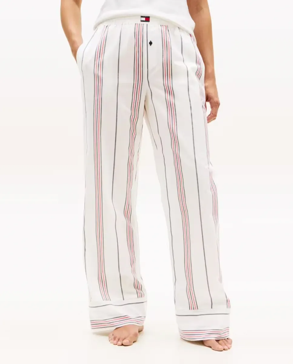 Брюки из поплина в полоску Tommy Hilfiger, красный