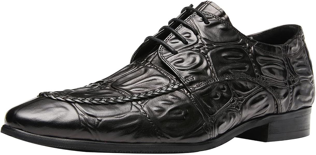 

Мужские оксфорды, официальная обувь, классические дерби на шнуровке, из натуральной кожи, модные и удобные туфли, для бизнеса, повседневной носки, выпускного, свадьбы и под смокинг Santimon, черный