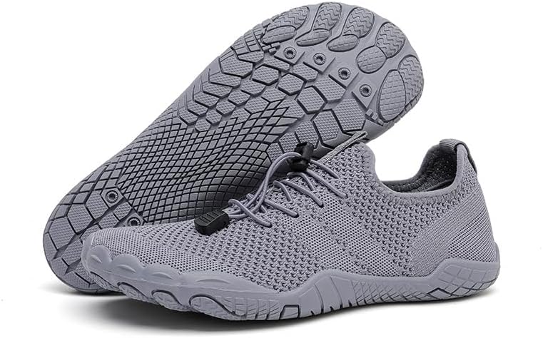 

Мужские босоногие водные туфли, быстросохнущие, нескользящие, с широким носком, дышащие, для пляжа, бассейна, плавания, серфинга, походов, ходьбы, минималистичные, для кросс-тренинга Soft Time Toy, серый