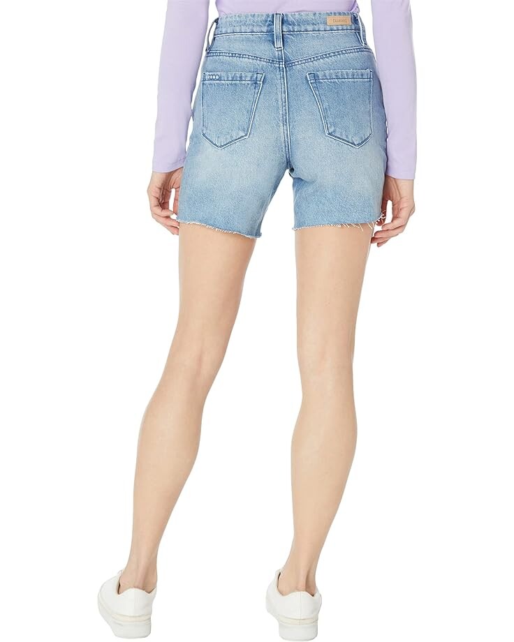 

Шорты Blank NYC Warren High-Rise Exposed Button Fly Distressed Shorts, цвет Girls Room