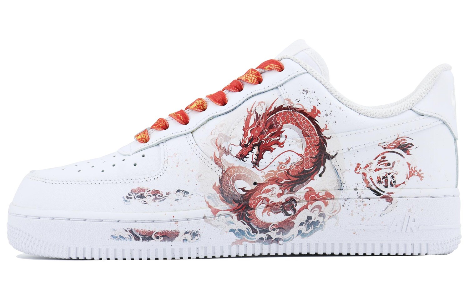 

Кроссовки Nike Air Force 1 Skateboarding Shoes Women's Low-top Red, белый