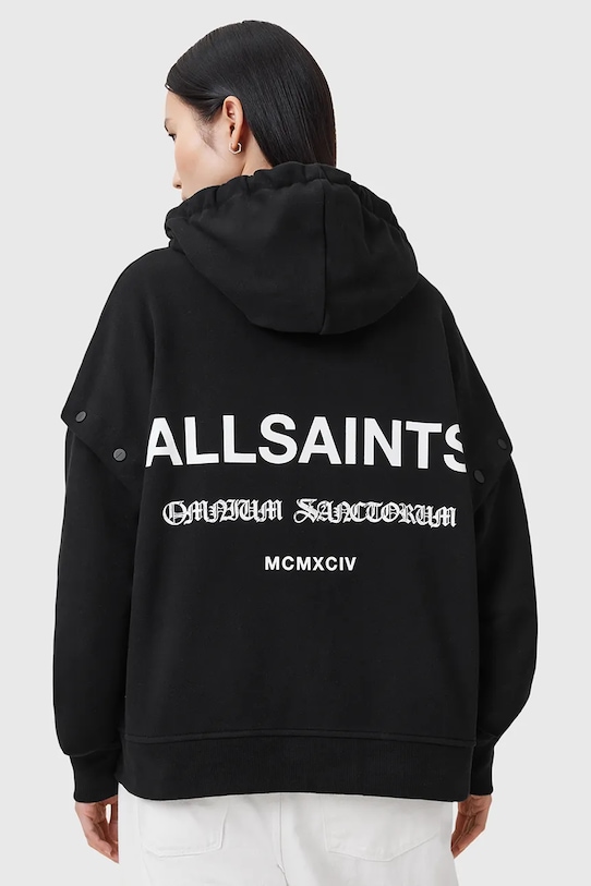 

Хлопковая толстовка OMNIUM Allsaints, черный