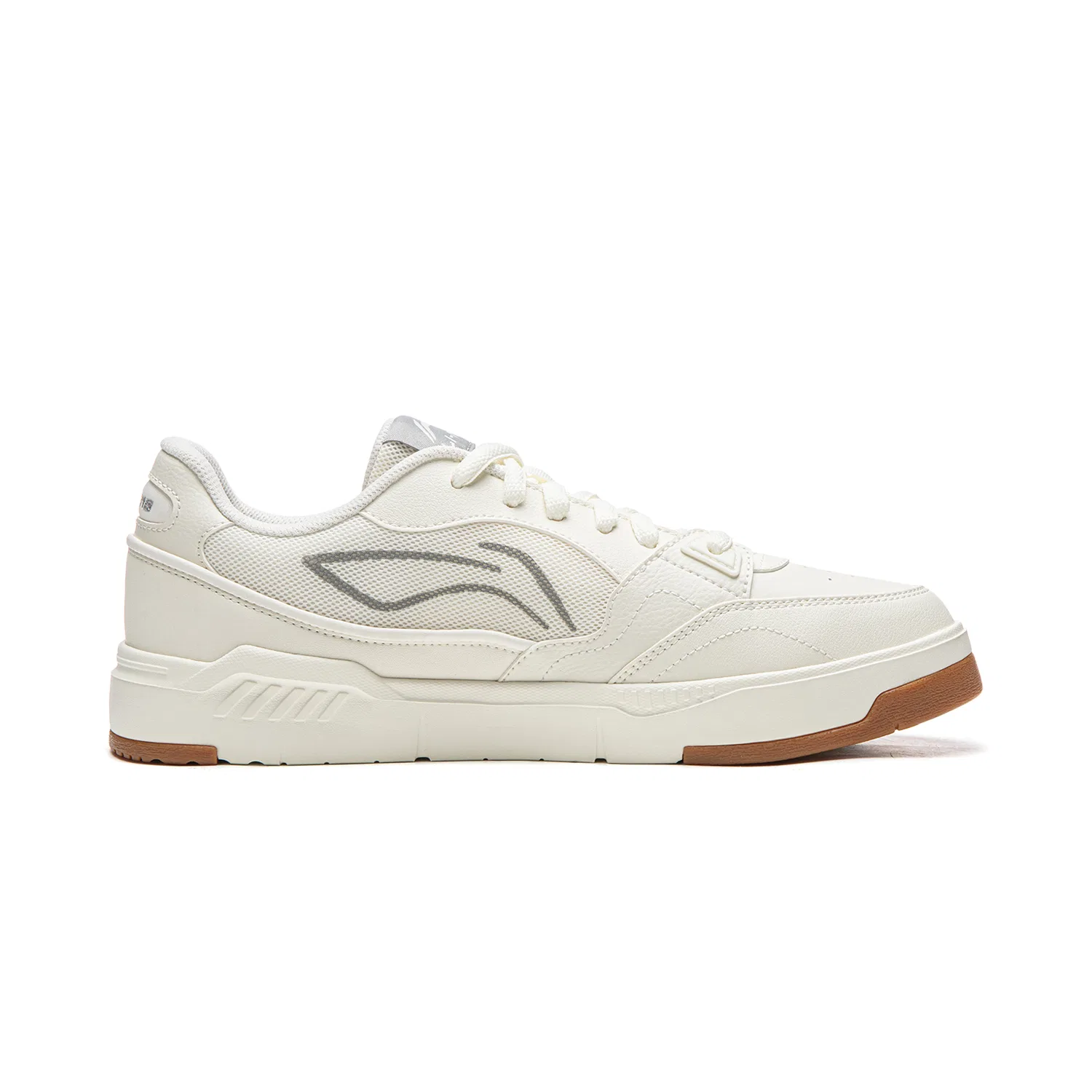 Кроссовки скейтбордические Li-Ning Common 80s Champagne White/Gray — фото 3