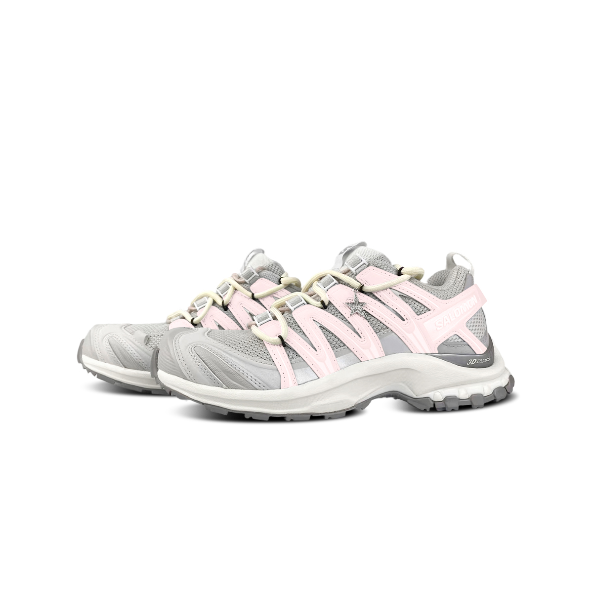 SALOMON Кроссовки XA PRO 3D Cushioning Abrasion Resistant Coverage Support Lightweight Low top Outdoor Unisex White Pink — фото 4