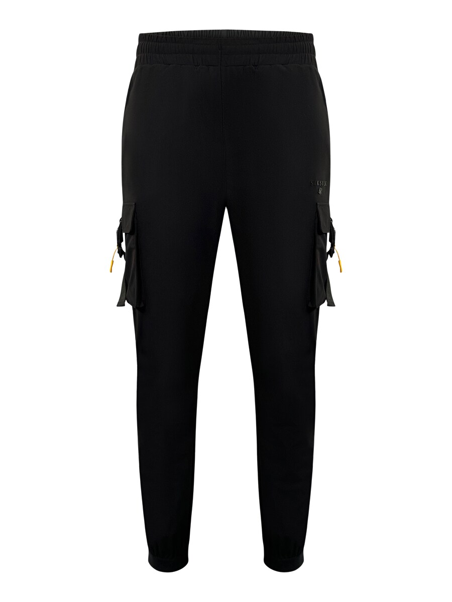 

Зауженные брюки-карго SikSilk, черный