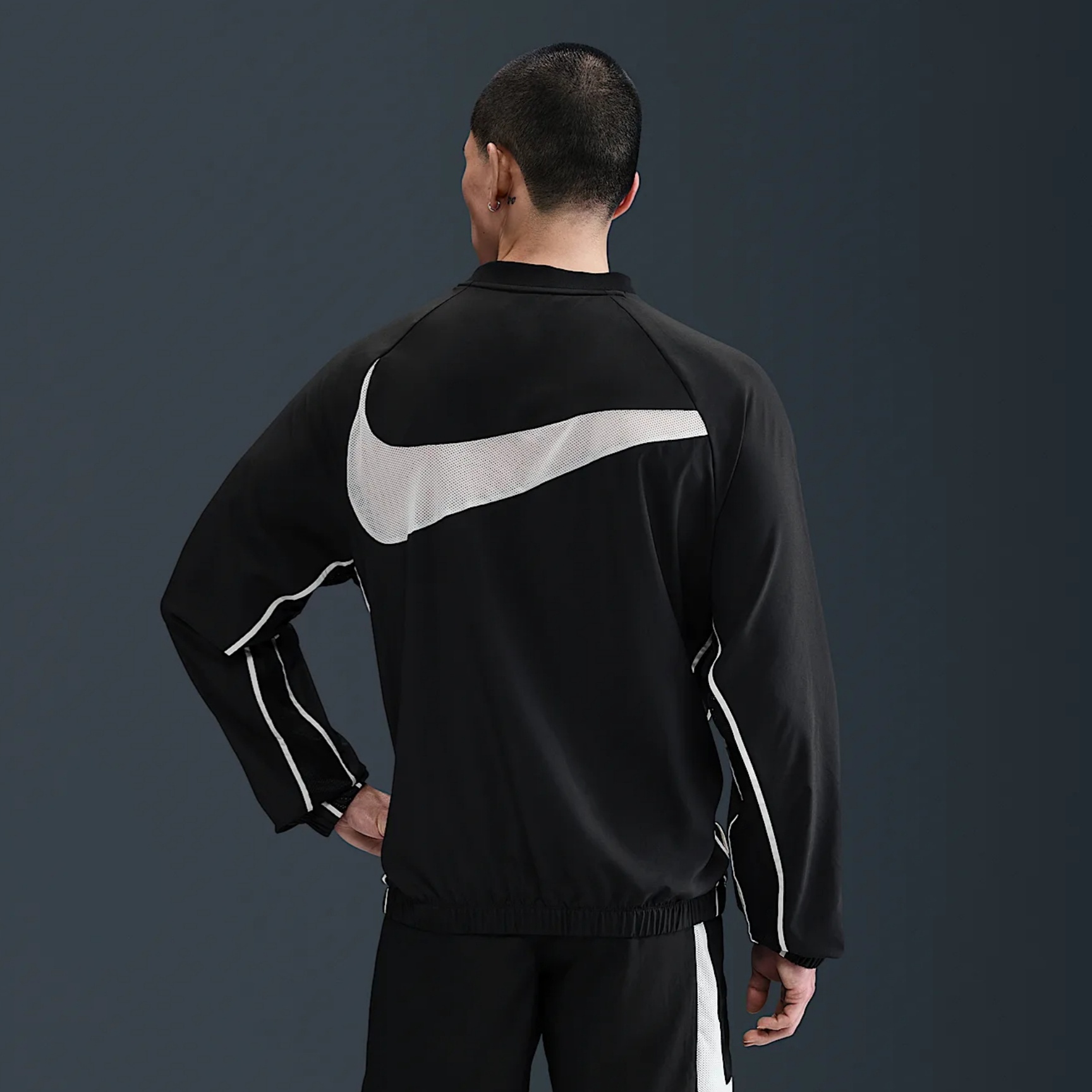 Мужская футболка Academy+ Dri FIT Soccer Shell Nike, черный/светло-белый — фото 4