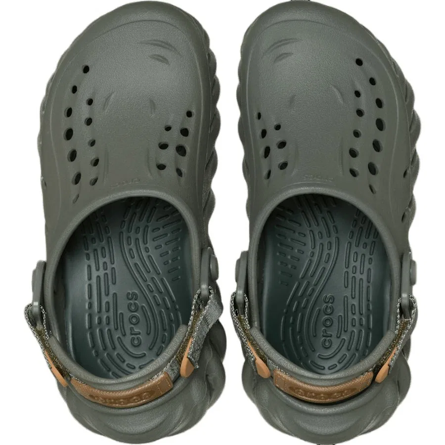 Детские сабо Crocs Kids' Clogs зеленые — фото 4