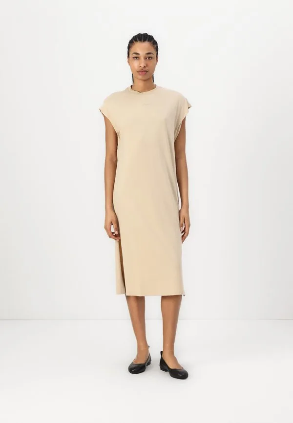Трикотажное платье Boss, Open Beige
