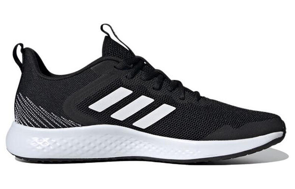 Кроссовки Adidas Fluidstreet Running Shoes 'Black White', черный — фото 2