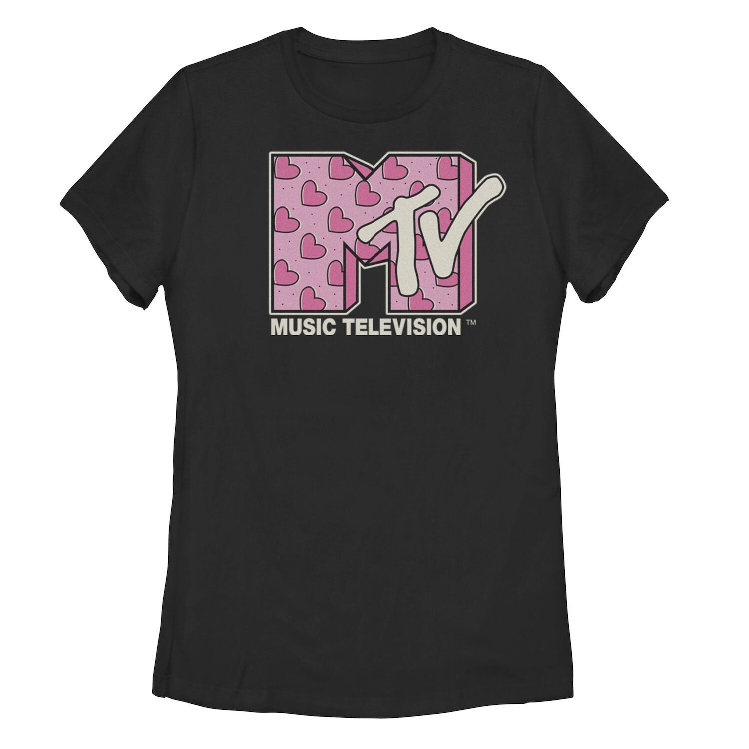 

Футболка с логотипом MTV Music Television в форме сердца для юниоров Licensed Character