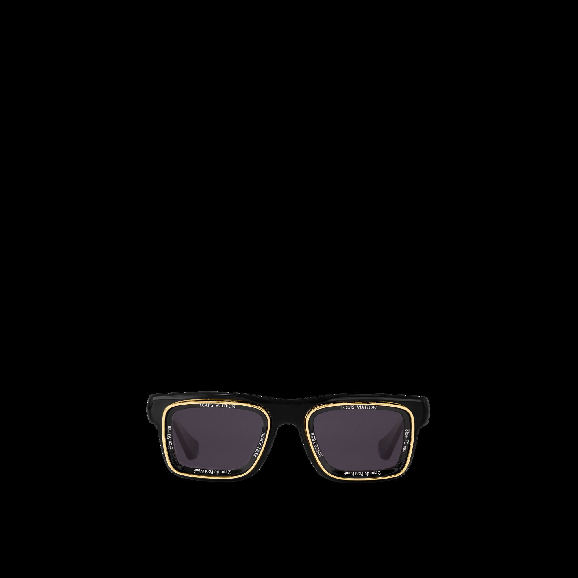

Солнцезащитные очки LV Super Vision Square Louis Vuitton, золотой