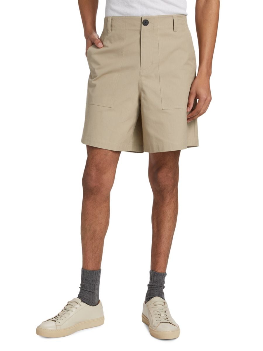 

Шорты Traveler с хлопковыми заплатками Frame, цвет Dark Beige