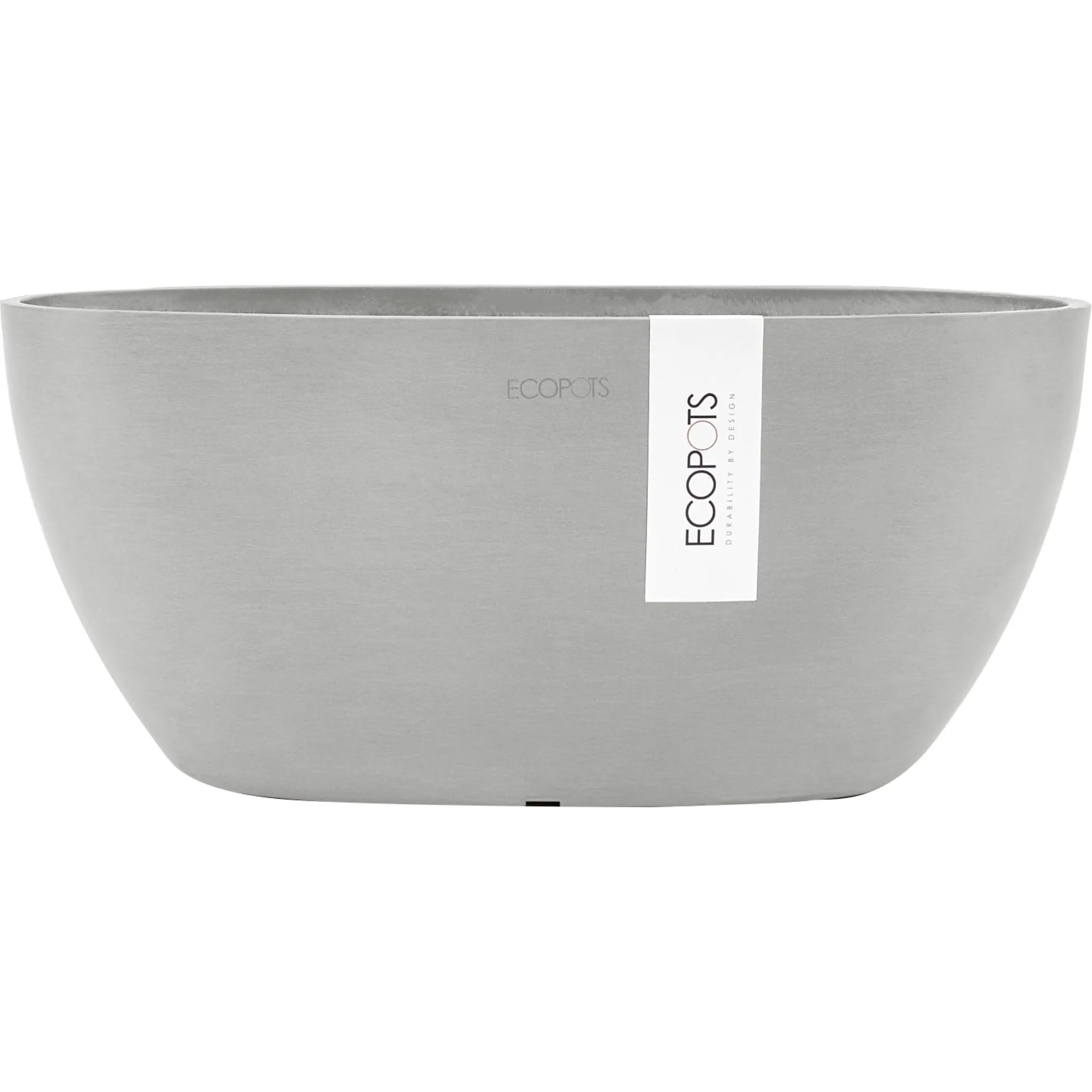 

Цветочный горшок ECOPOTS «SOFIA White Grey», ШxГxВ: 13x13x13,5 см, белый/серый