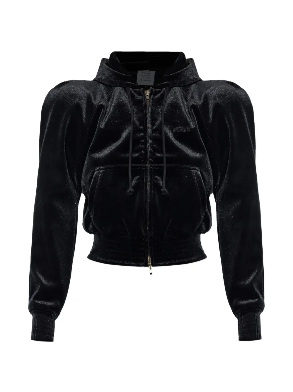 

Толстовка с капюшоном и длинными рукавами Vetements, черный