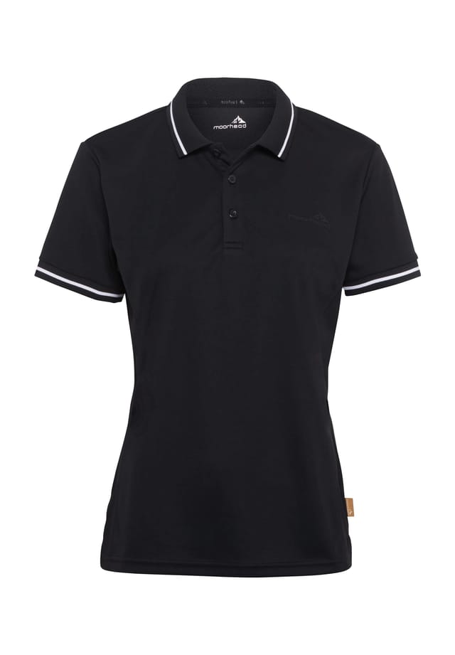 

Рубашка поло дышащая защита от ультрафиолета регулирующая влажность Moorhead, черный