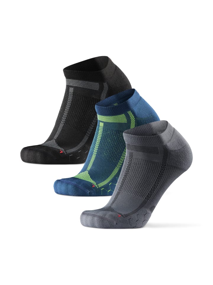 

DANISH ENDURANCE Низкие беговые носки для бега на длинные дистанции, черные/синие/серые