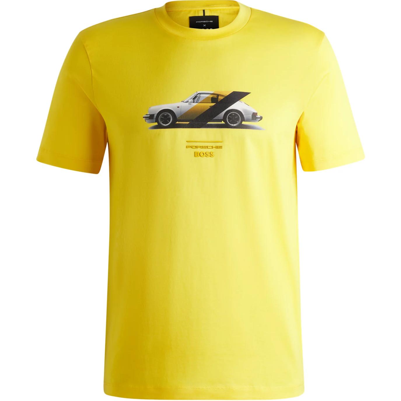 

Футболка Boss X Porsche из хлопка HUGO BOSS, желтый