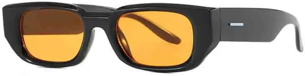 

Солнцезащитные очки с защитой UV400 | Компактная оправа с толстыми краями | Для женщин и мужчин | Для занятий спортом на открытом воздухе и вождения DSVIGF, Black Yellow