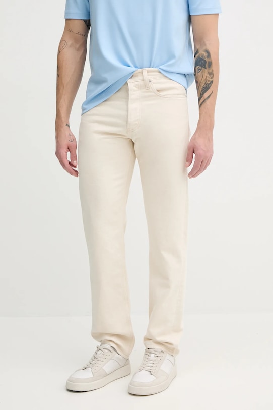 

Джинсы с добавлением льна Calvin Klein Jeans, бежевый