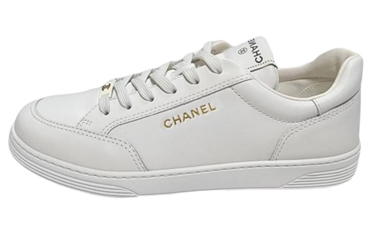 

Низкие кроссовки для скейтборда мужские белые CHANEL