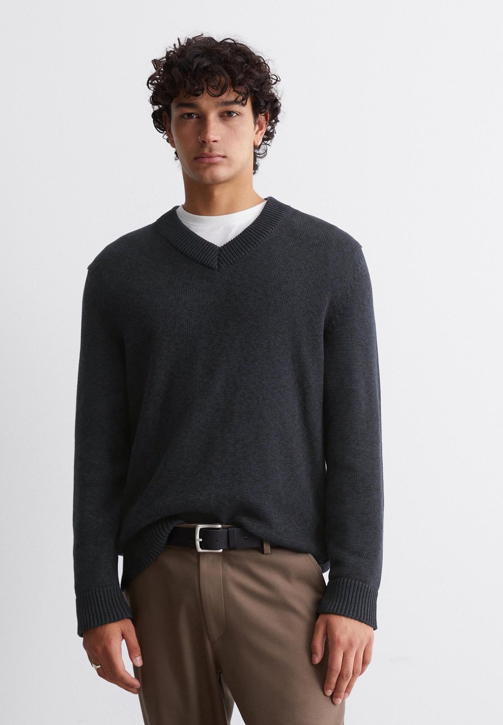 

Джемпер LONGSLEEVE V NECK Marc O'Polo DENIM, темно-синий