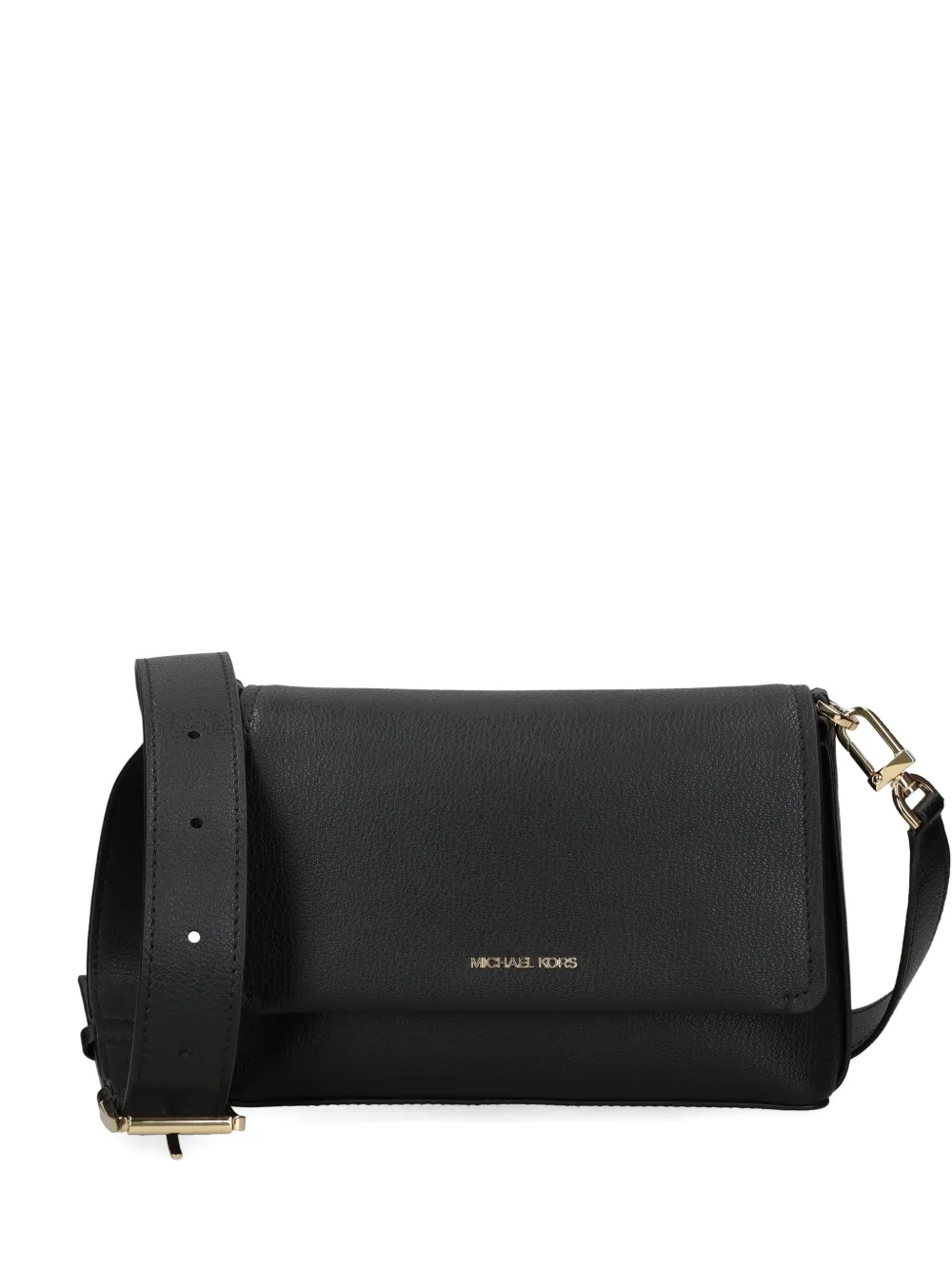 

Сумка с откидным клапаном и ремнем Michael Michael Kors, черный