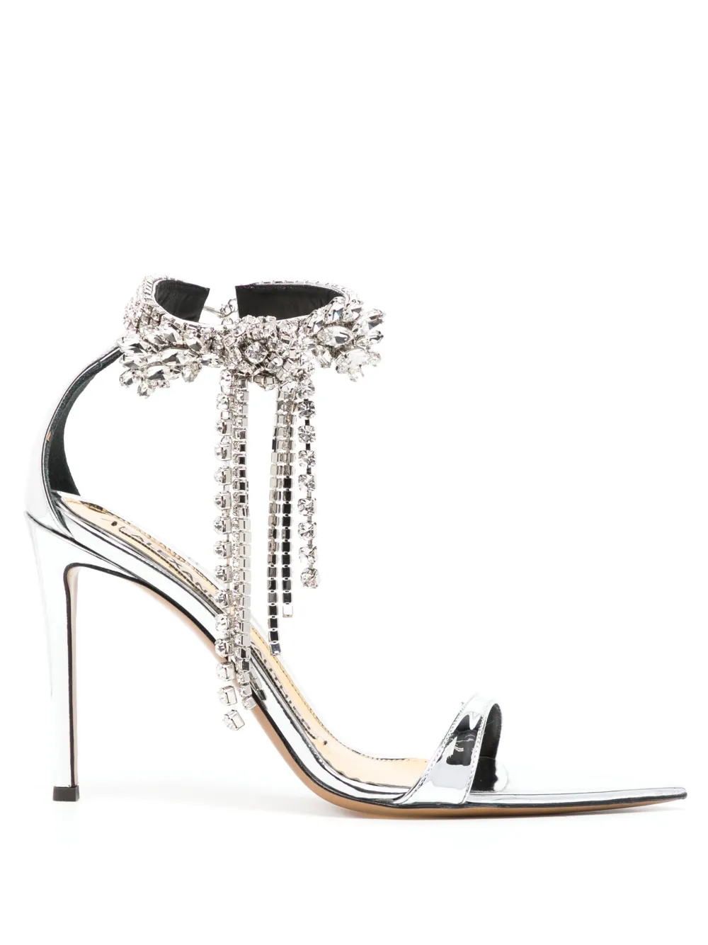 Туфли с кристаллами Alexandre Vauthier, серебяный