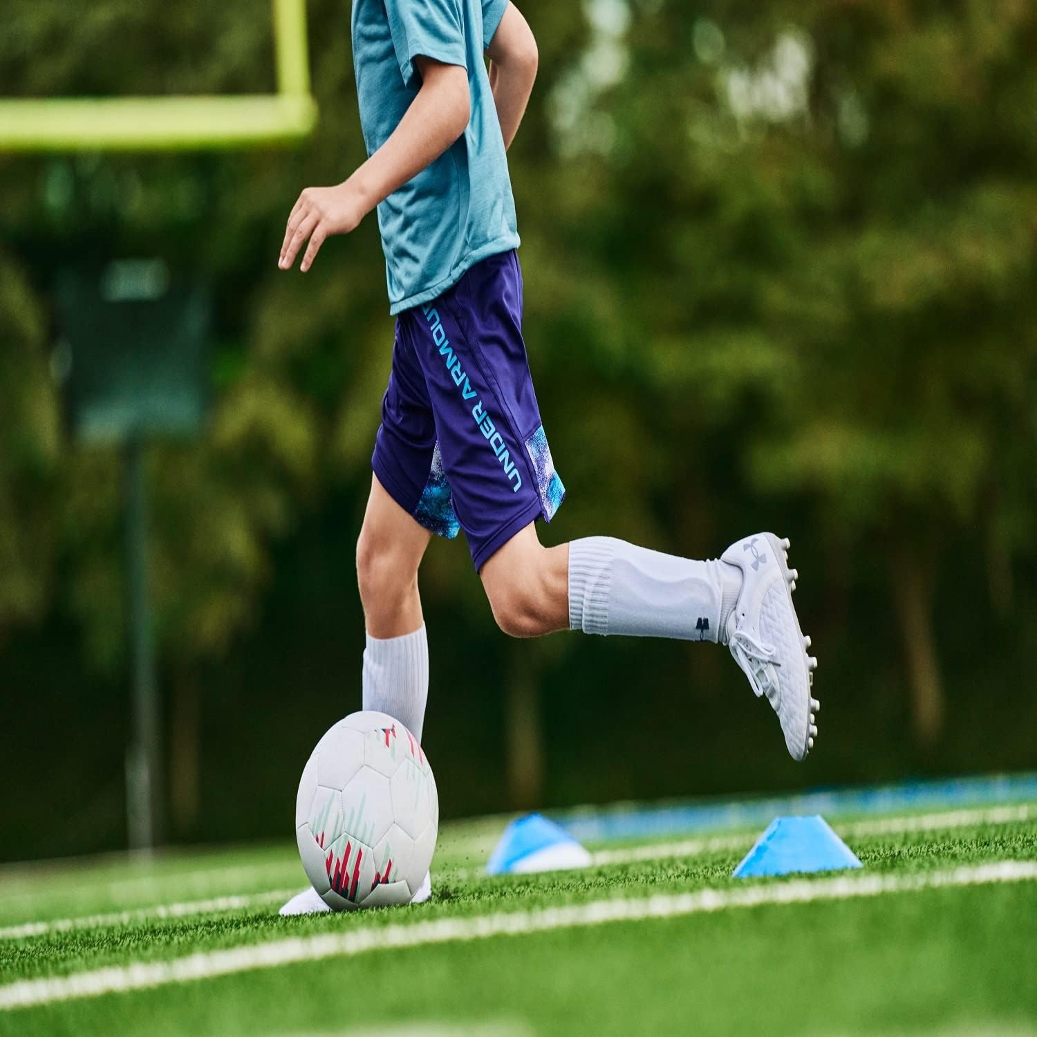 Шорты с принтом Under Armour Boys Stunt 3.0, Pitch Gray (012)/Black — фото 2