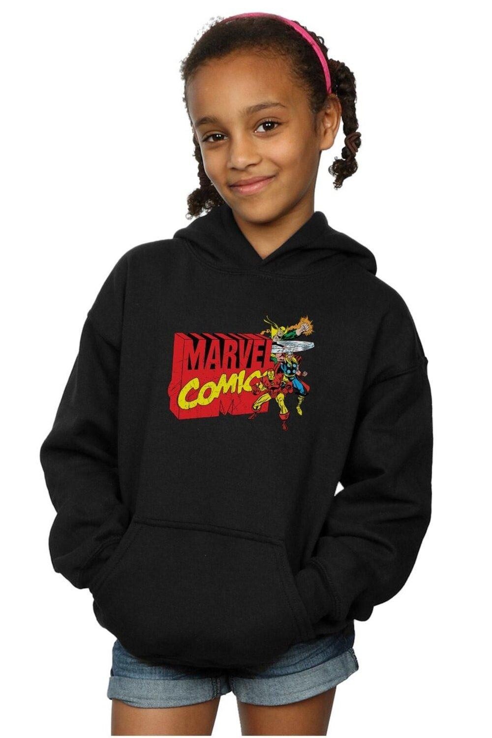

Толстовка с винтажным логотипом Blast Marvel Comics, черный