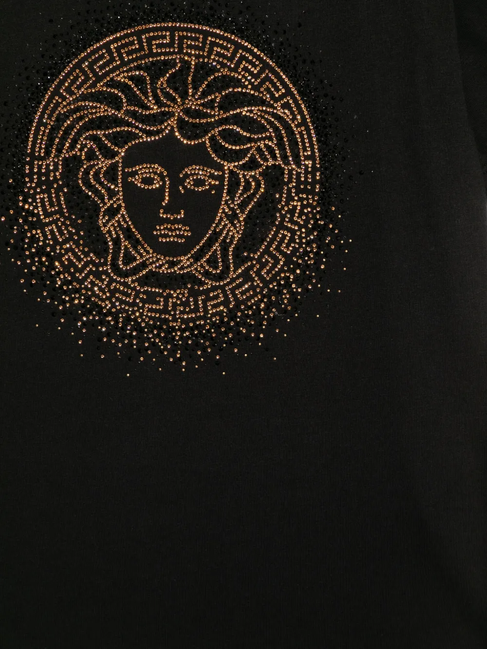 Футболка с декором Medusa Versace Kids, черный — фото 3