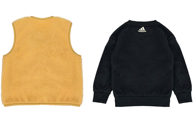 Детская повседневная спортивная футболка Adidas, желто-черная — фото 3