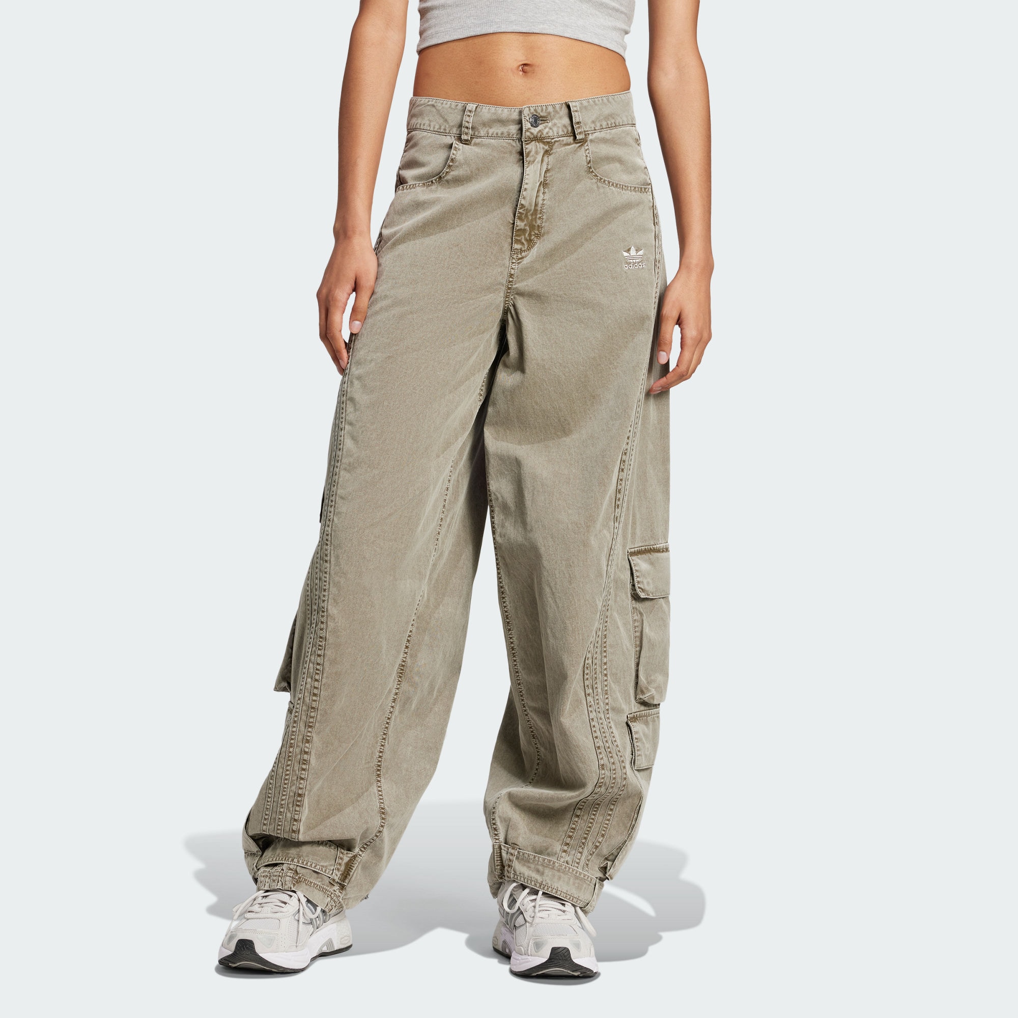 Adidas Originals Adilenium Season 2 Карго штаны унисекс Strata Olive Green — фото 4