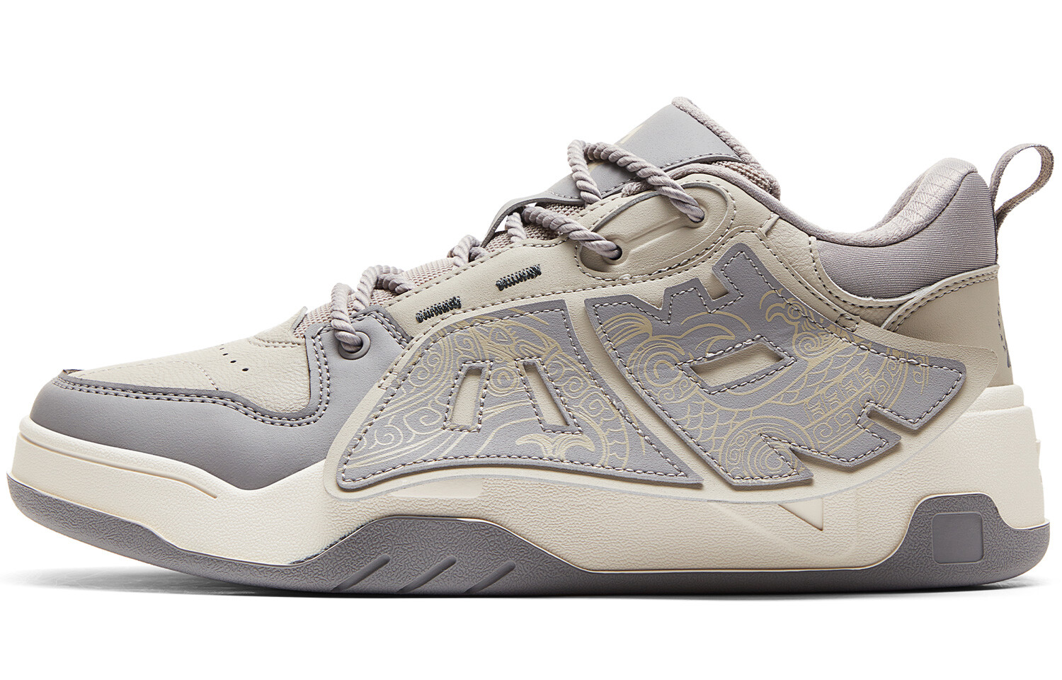 

Кроссовки PEAK Guochuang Series Skateboarding Shoes Men Low-top Gray, серый