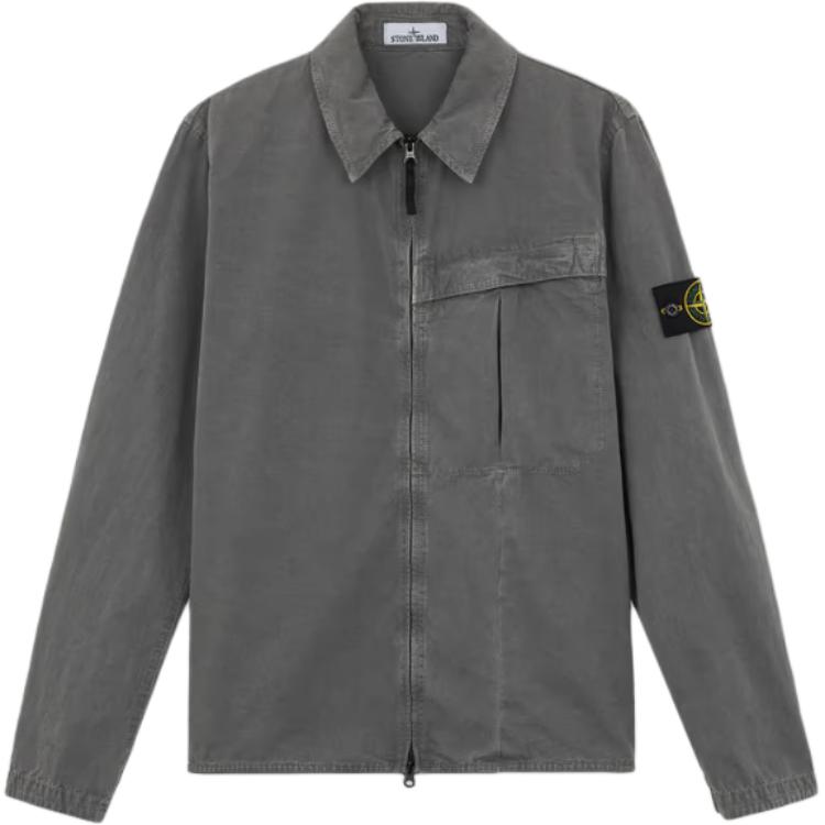 

STONE ISLAND Куртка мужская зелено-серый, Зеленый, STONE ISLAND Куртка мужская зелено-серый