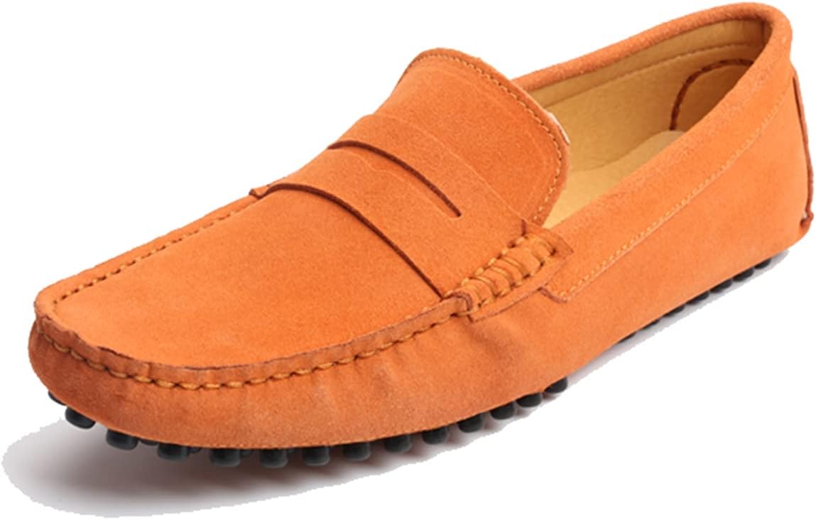 

Мужские повседневные мокасины из замши, кожаные лоферы и лодочные туфли Litnermia, желтый