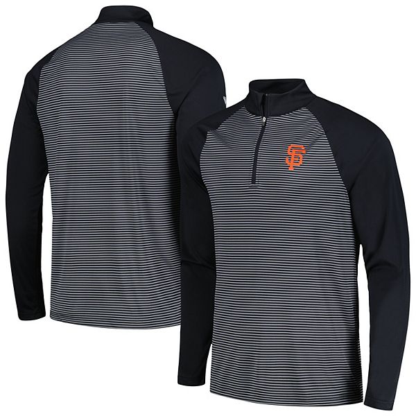 

Мужской топ Levelwear San Francisco Giants Charter с полосками и молнией на четверть Unbranded