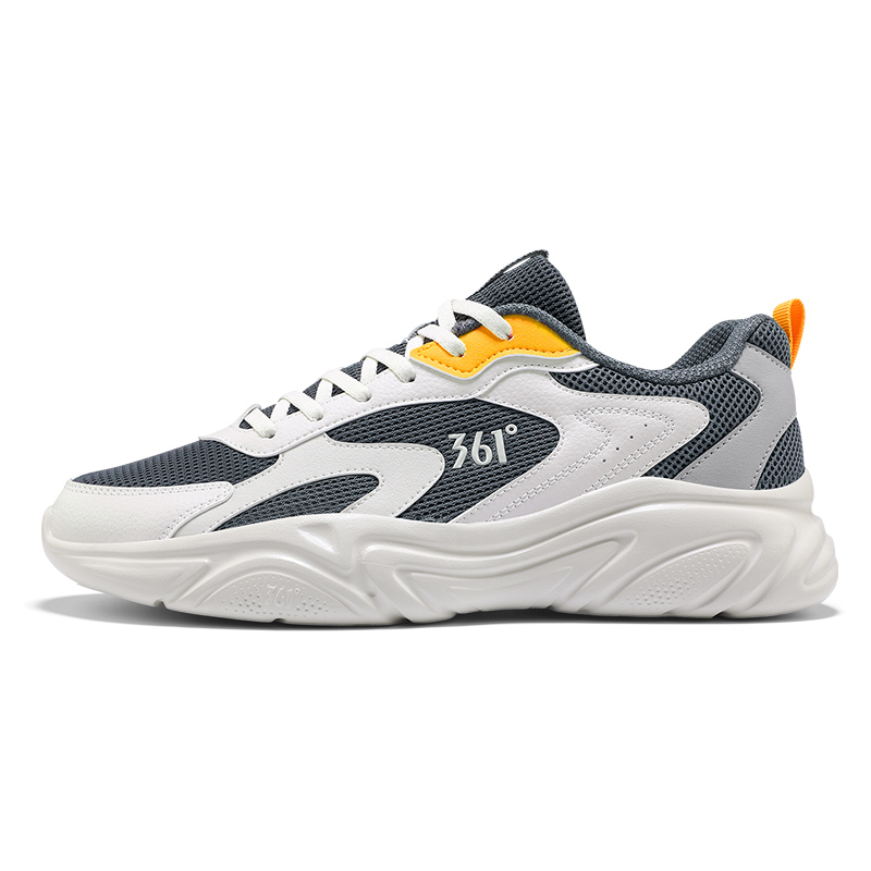 

Износостойкие и легкие низкие кеды мужские 361°, smoke серый/oat milk