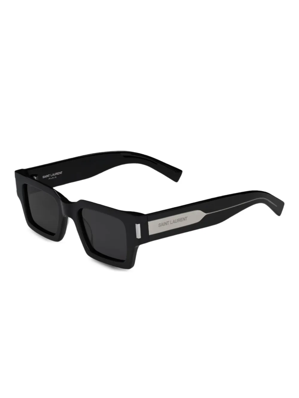 

Солнцезащитные очки в круглой оправе Saint Laurent Eyewear, черный
