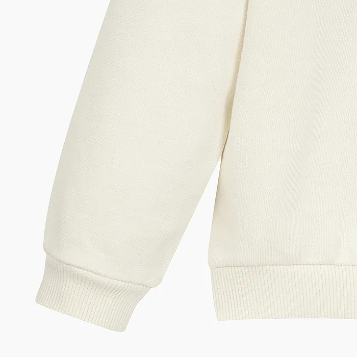 Детский свитшот с вышивкой Lovely айвори от Benetton Kids — фото 4