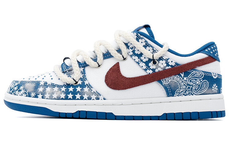 

Кроссовки Nike Dunk Skateboard Shoes Men Low-Top White \ Blue