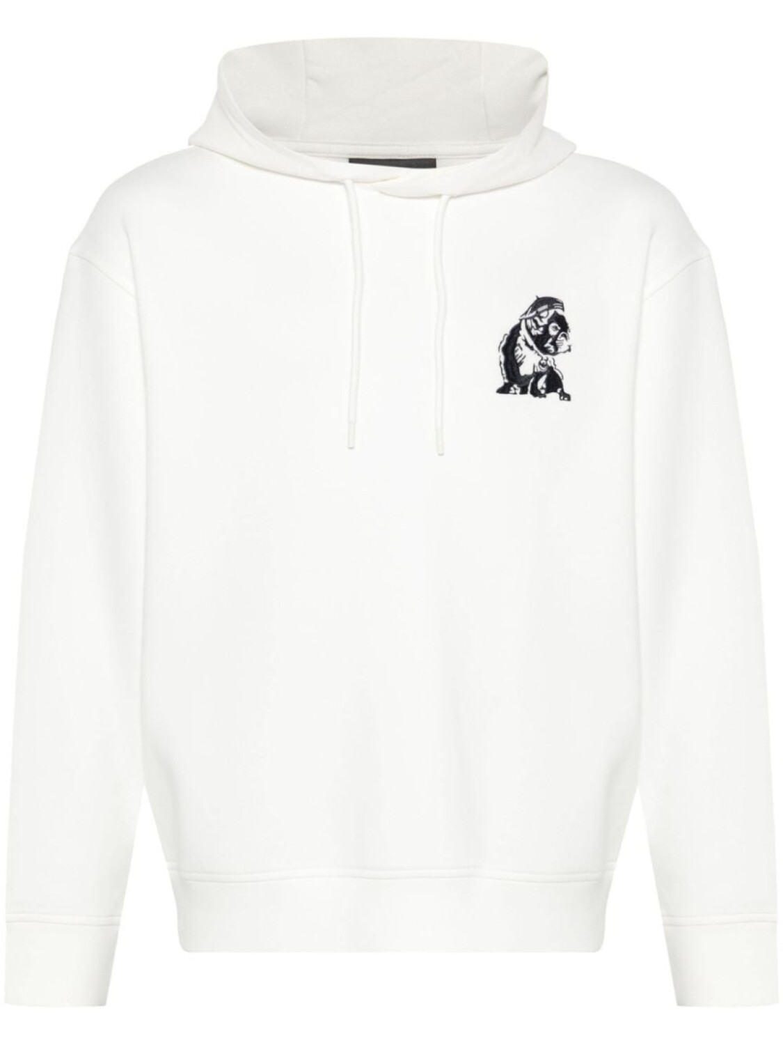 

Emporio Armani худи с вышивкой French Bulldog, белый