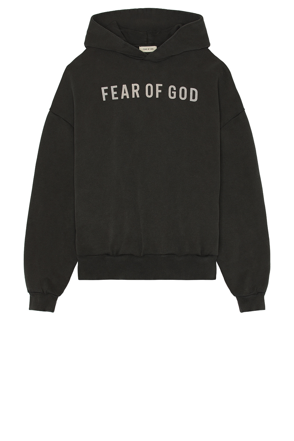 

Серая толстовка с логотипом и принтом френч терри Fear of God, черный