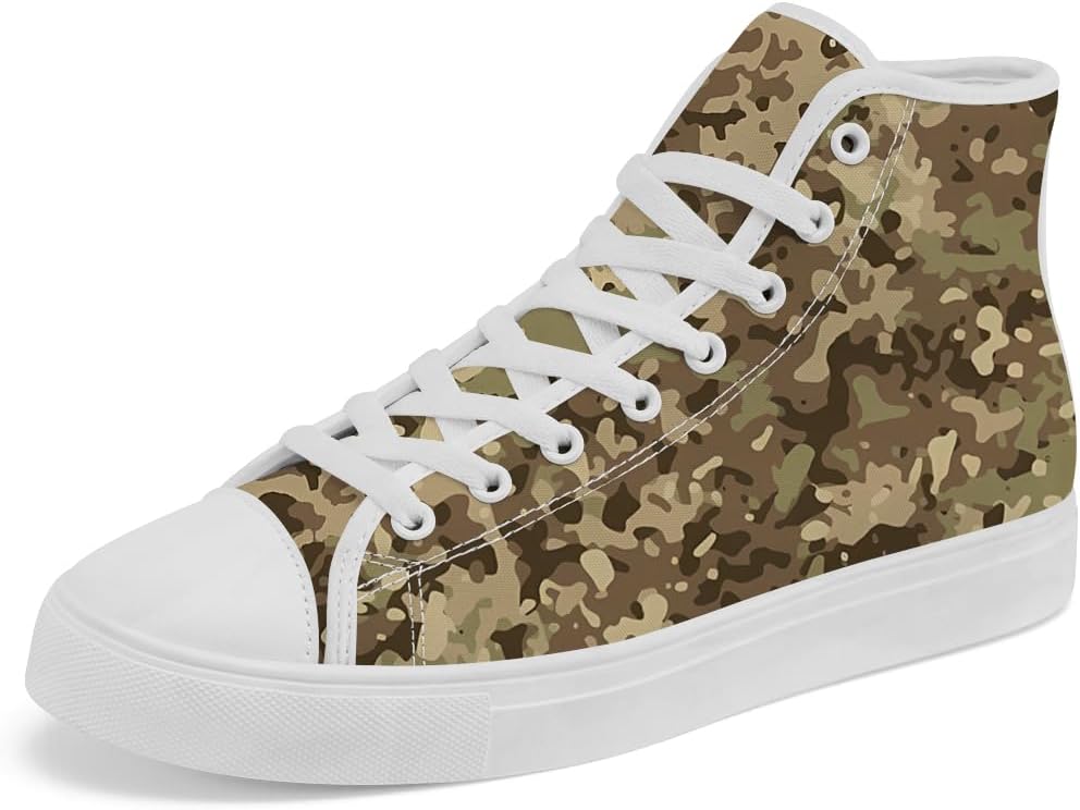

Мужские и женские кроссовки chebing с высокой подошвой из камуфляжного канваса, высокие кеды с камуфляжным принтом, шнуровка, повседневная обувь, красный