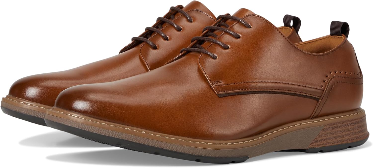 

Мужские оксфорды Stacy Adams Pacer с простым носком, Cognac