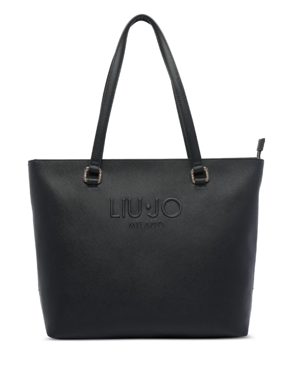 

Сумка-тоут с тисненым логотипом LIU JO, черный
