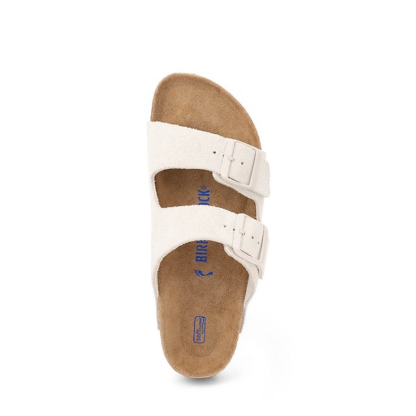 Сандалии Womens Birkenstock Arizona Soft Footbed Slide Sandal, цвет Antique White — фото 2